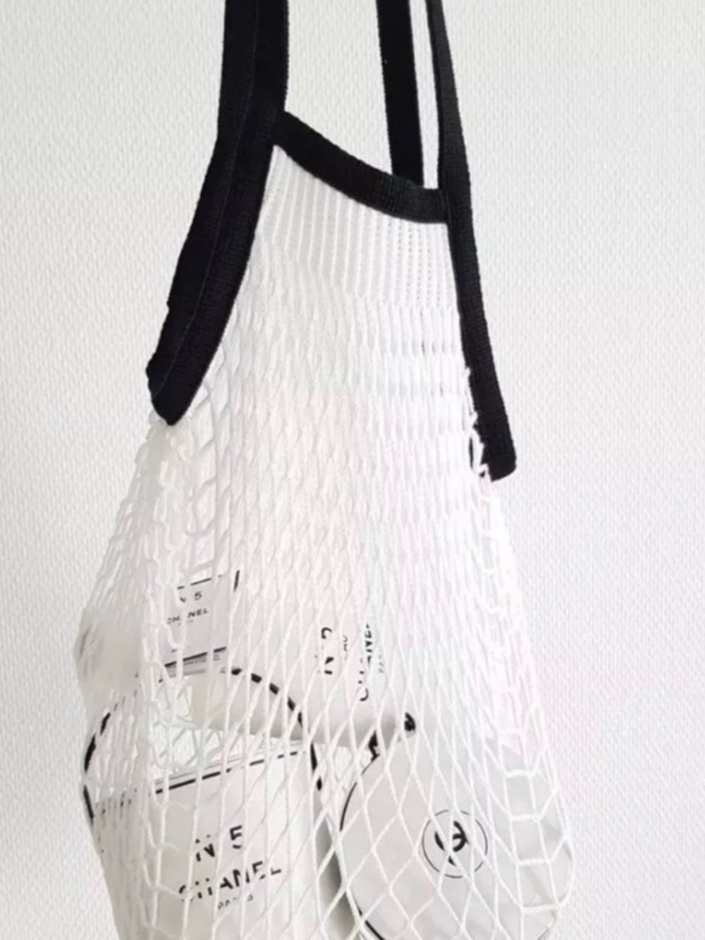 CHANEL N°5 FACTORY 5 MESH TOTE BAG NEW 100% AUTHENTIC LIMITED EDITION RARE HTF